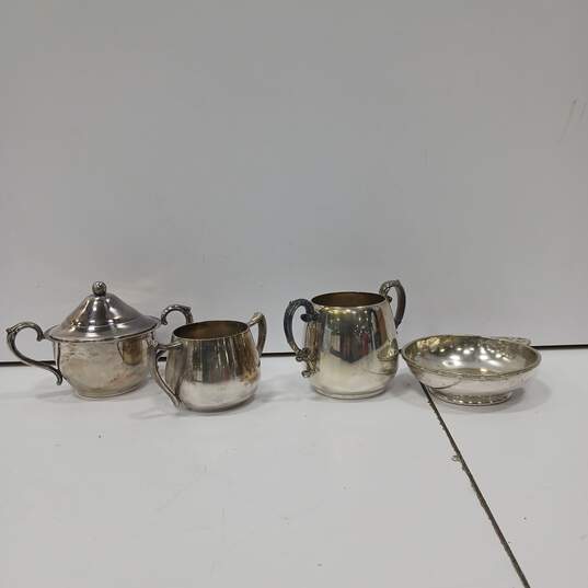 Bundle of 8 Assorted Silver Tone Serving Pieces image number 6