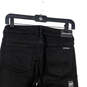 Womens Black Dark Wash Denim Stretch Pockets Skinny Jeans Size 27X30 image number 4