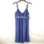 Jones New York Women Blue Sequin Dress Sz 8 NWT image number 6