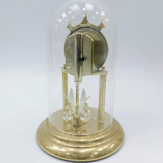 Vintage Bulova Glass Dome Mantel Clock image number 4