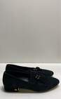 Karl Lagerfeld Clover Black Suede Tassel Flats Loafers Shoes Size 10 M image number 3