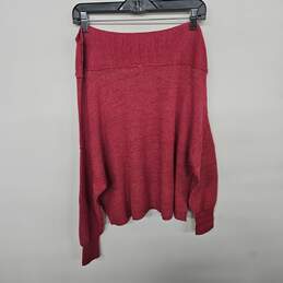Free People Off Shoulder Red Sweater alternative image