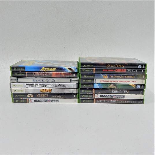 Lot of 15 Microsoft Xbox Games Star Wars Knights II image number 1