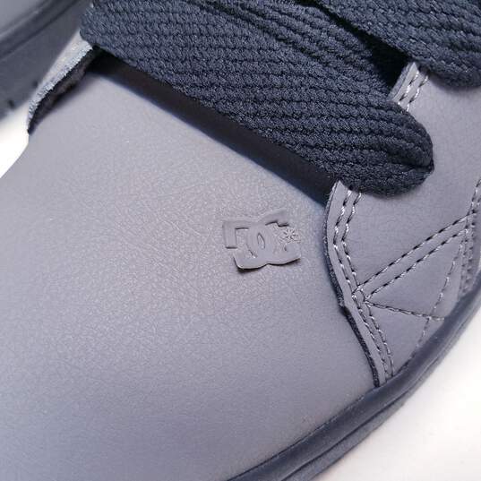 DC Court Graffik Skate Shoe Men Size 10 Grey/Black image number 10