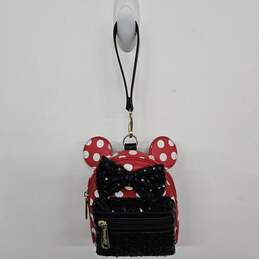 Minnie Mouse Sequin and Polka Dot Loungefly Wristlet♥️DISNEY