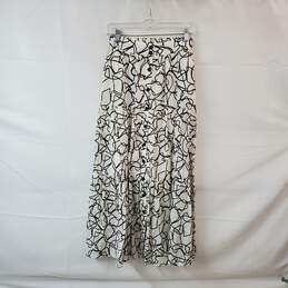 Astr Black & White Patterned Maxi Skirt WM Size S