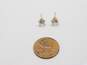 14k Yellow Gold Round Cut CZ Stud Earrings 0.9g image number 5
