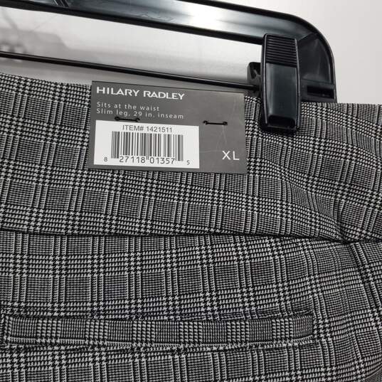 Hilary Radley Women's Gray Slim Leg Stretch Pants Size XL NWT image number 4