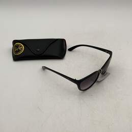 NWT Ray-Ban Womens Lei Peng Black Full Frame Cat Eye Sunglasses With Black Case