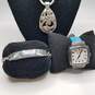 Brighton Orchard Blue Leather Band Watch, Pendant Necklace, and Bracelet Set image number 1