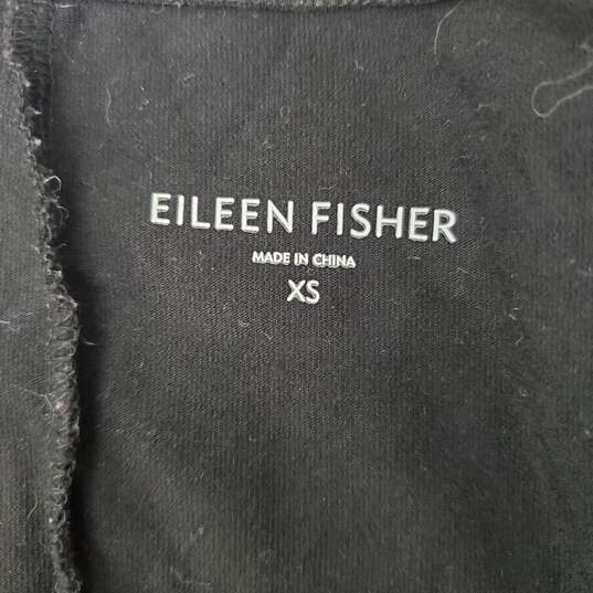 Eileen Fisher WM's V-Neck 3 Qt. Sleeve Long Black A-Line Dress Size  XS image number 3