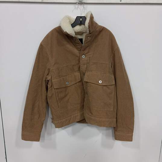 H&M Men's Fleece Lined Corduroy Jacket Size M image number 1