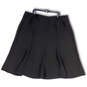 Womens Black Elastic Waist Regular Fit Flared Back Zip A-Line Skirt Size 24W image number 1