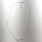 Designer Stella & Dot Silver-Tone XOXO Crystal Fashion Pendant Necklace image number 2