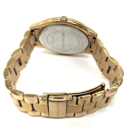 Designer Michael Kors MK-3197 Stainless Steel Analog Dial Quartz Wristwatch image number 3