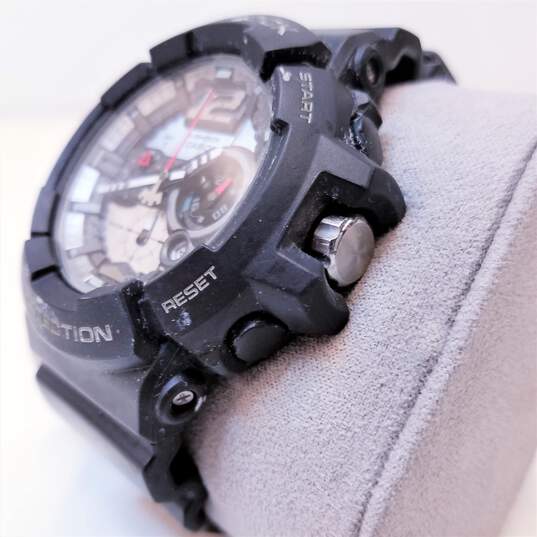 Casio G-Shock GAC-110 Silver Tone And Black Analog With Compass Watch image number 4