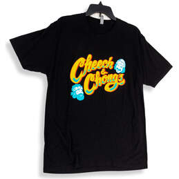 Unisex Black Cheech And Chong Short Sleeve Crew Neck Pullover T-Shirt Sz M