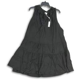 NWT Max Studio Womens Black Tiered Sleeveless A-Line Dress Size 2X