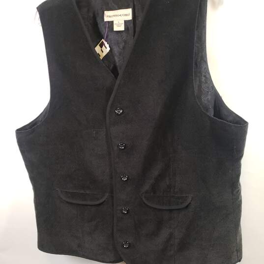 NWT Mens Cotton Sleeveless Button Front Vest Size Large image number 3
