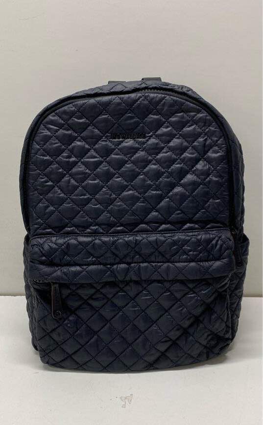 MZ Wallace Nylon Metro Quilted Large Backpack Black image number 1