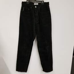Womens Black Cotton Pockets Button Fly Denim Straight Leg Jeans Size 31 alternative image