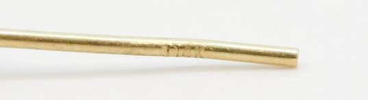 14K Gold Interlocking Smooth & Twisted Rope Hoop Single Earring 1.8g image number 6