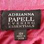 Adrianna Papell Women Pink Blouse Sz 16W image number 2