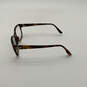 Womens 4086-B 5243 Black Brown Prescription Rectangular Eyeglasses image number 4
