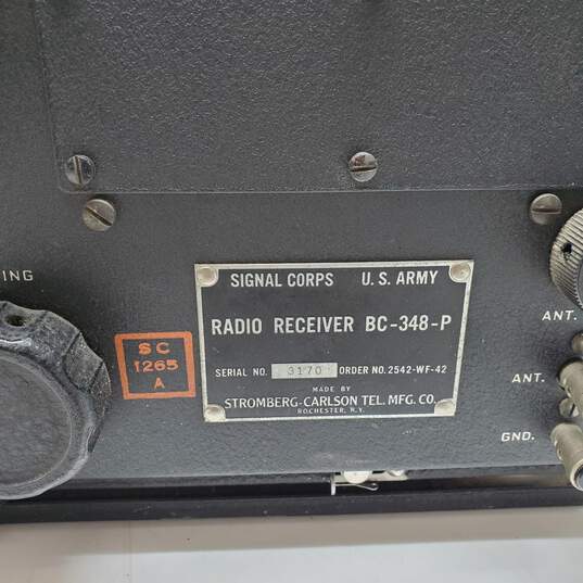 Vintage Stromberg-Carlson US Army Air Force RadioReceiver BC-348-P WWII-UNTESTED image number 3