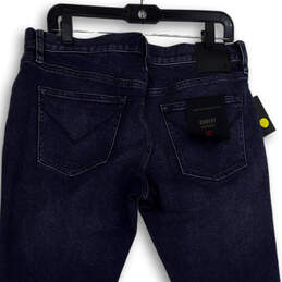 NWT Womens Blue Denim Medium Wash Pockets Slim Fit Straight Jeans Size 32
