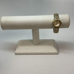 Designer ESQ Swiss Two-Tone Chain Strap Round Dial Analog Wristwatch