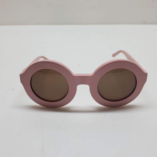 Wildfox Twiggy Pink Round Sunglasses image number 1