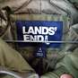 Unisex Lands' End Green Expedition Down Winter Parka Sz S 6-8 image number 3