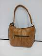 Patricia Nash Castelli Square Brown Woven Leather Purse image number 3