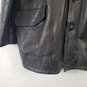 Cambra Men's Black Leather Jacket SZ L image number 6