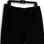 Womens Black Flat Front Went Pocket Straight Leg Dress Pants Size 12 image number 3