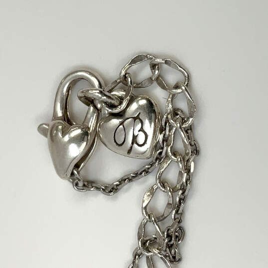 Designer Brighton Silver-Tone Lobster Clasp Link Chain Pendant Necklace image number 4