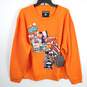 Rutherford Men Orange Graphic Sweatshirt XL NWT image number 1