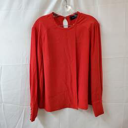 Yigal Azrouel Red Long Sleeve Blouse