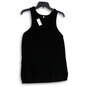 NWT Womens Black Knitted Round Neck Pullover Tank Top Size Large image number 2