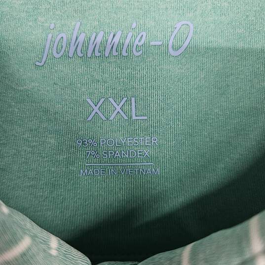 Johnnie-O Teal Stripped Polo image number 3