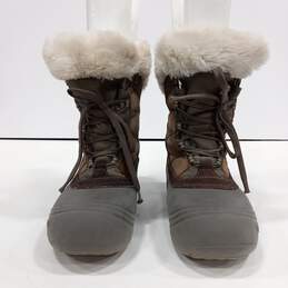 Women's Columbia Brown Faux Fur Boots Size 9