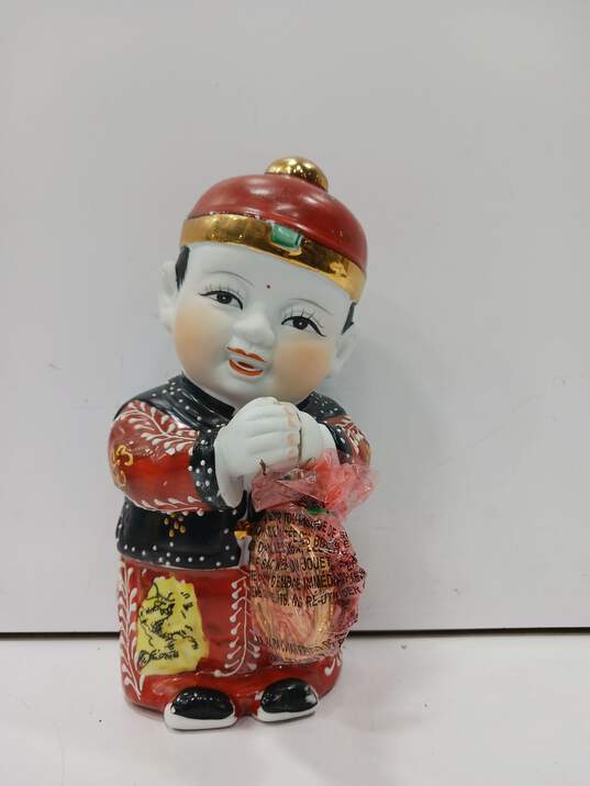 Vintage Chinese Lucky Boy Figurine image number 1