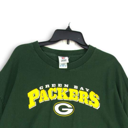 NFL Mens Green Bay Packers Crew Neck Long Sleeve Pullover T-Shirt Size 2XL image number 3