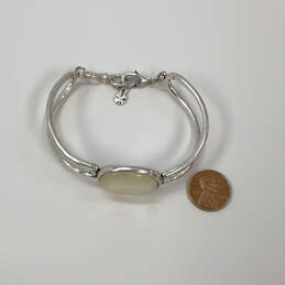 Designer Lucky Brand Silver-Tone Linked Mother Of Pearl Cuff Bracelet alternative image