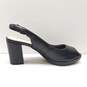 Anne Klein Akmara Black Slingback Peep Toe Heels Women's Size 7.5 image number 1