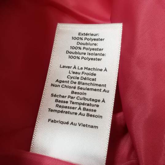 Talbots Solid Pink Quilted Polyester Puffer Vest Size XS image number 4