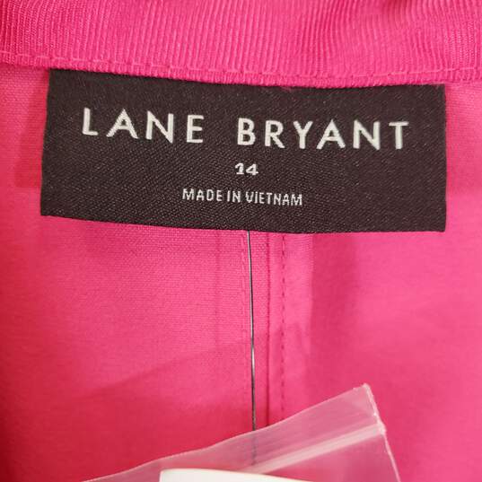 Lane Bryant Women Hot Pink Blazer Sz 14 NWT image number 2