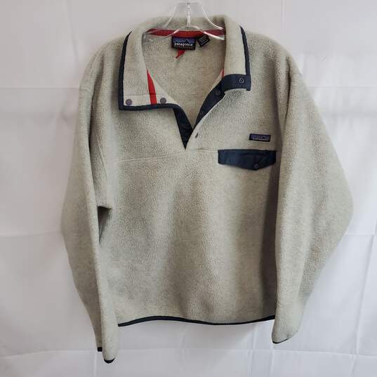 Patagonia Synchilla 1/4 Snap Button Pullover Sweater Size M image number 1