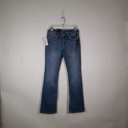 NWT Womens Light Wash Pockets Denim Bootcut Leg Jeans Size 32/36